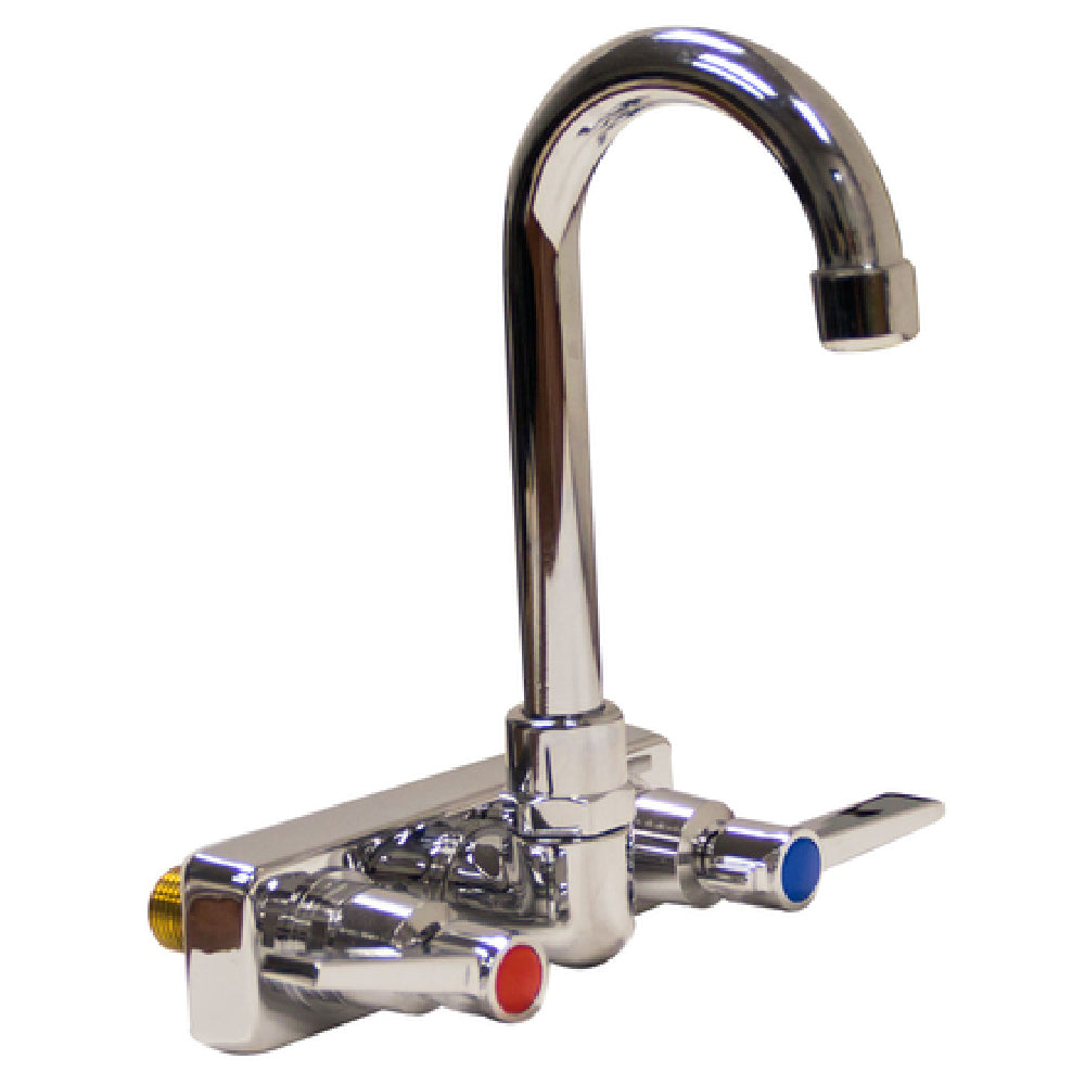 Advance Tabco K-59-X Faucet 4" O.C Splash Mounted With 3-1/2" Gooseneck Spout