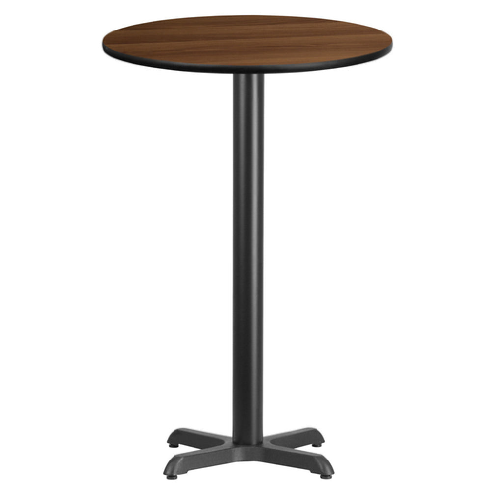 Flash Furniture XU-RD-24-WALTB-T2222B-GG Table 24" Dia. X 43-1/8"H Bar Height