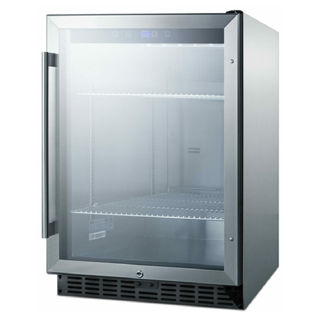 Summit SCR611GLOS Refrigerated Merchandiser Reach-in One-section