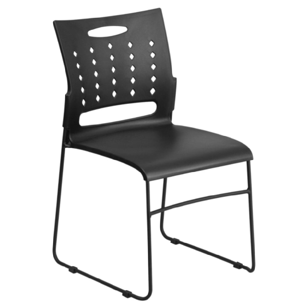 Flash Furniture RUT-2-BK-GG Hercules Series Stacking Chair 881 Lb. Weight Capacity