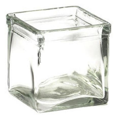 Cal Mil C4X4GLCN Storage Jar/Bin 4"W X 4"D X 4"H Glass