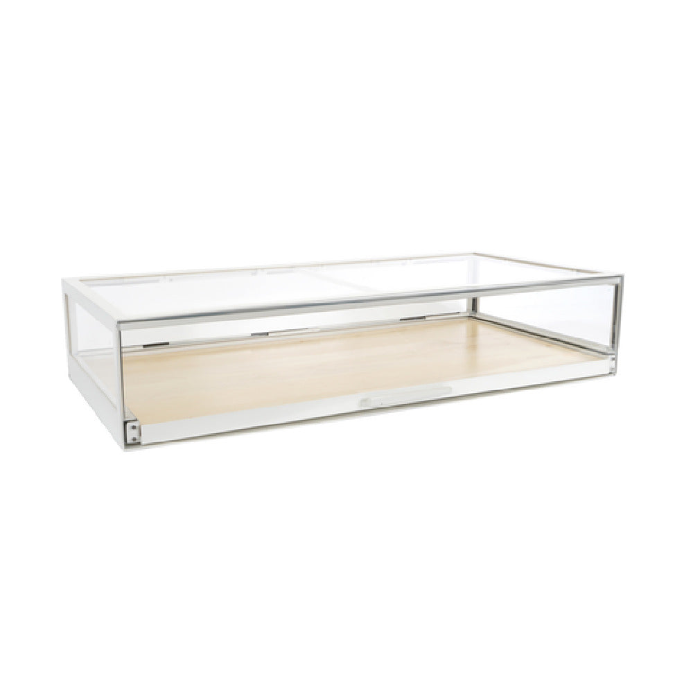 Cal Mil 3694-71 Blonde Pastry Case Display 24" X 48" X 10"H Pull Out Drawer