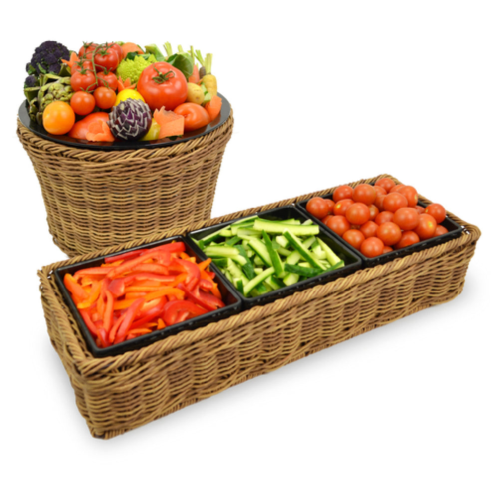 Bauscher Hepp W430 - Wicker Basket, 21-3/4" X 7-1/2" X 4-1/4"H, Rectangular