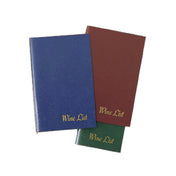 Menu Solutions L702A_BURGUNDY Wine List Cover 5-1/2" X 8-1/2" Folded Insert (elastics Not Included)