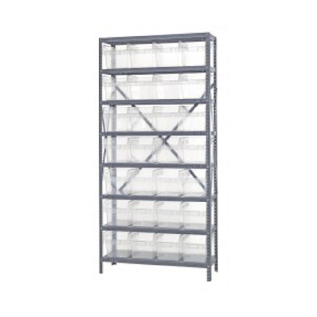 Quantum 1275-SB807CL Shelving Unit 12"D X 36"L X 75"H Heavy Duty