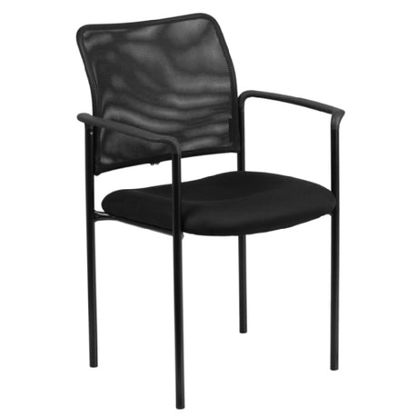 Flash Furniture GO-516-2-GG Stacking Side Chair 250 Lb. Weight Capacity Nylon Arms