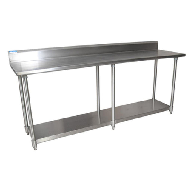 BK Resources CVTR5-8430 Work Table 84"W X 30"D X 34-3/4"H Overall Size 16/304 Stainless Steel Top With 5"H Riser