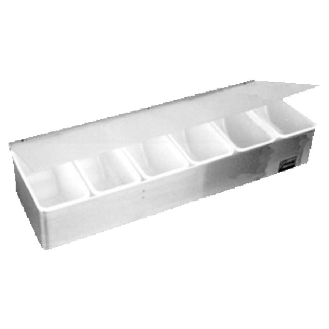 Franklin Machine Products 150-3512 Condiment Dispenser 18-1/8" X 5-3/4" X 3-1/2" H (6) 1 Pint Inserts