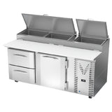 Victory VPPD72HC-2 - Pizza Prep Table, Powered By V-Core™, Two-section
