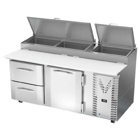 Victory VPPD72HC-2 - Pizza Prep Table, Powered By V-Core™, Two-section