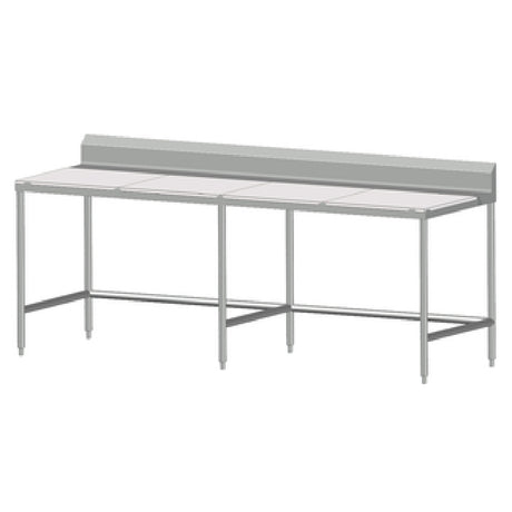 SPG 7MCT-B30 - Universal Stainless Work Table, 84"W X 30"D, 5/8" Poly Top