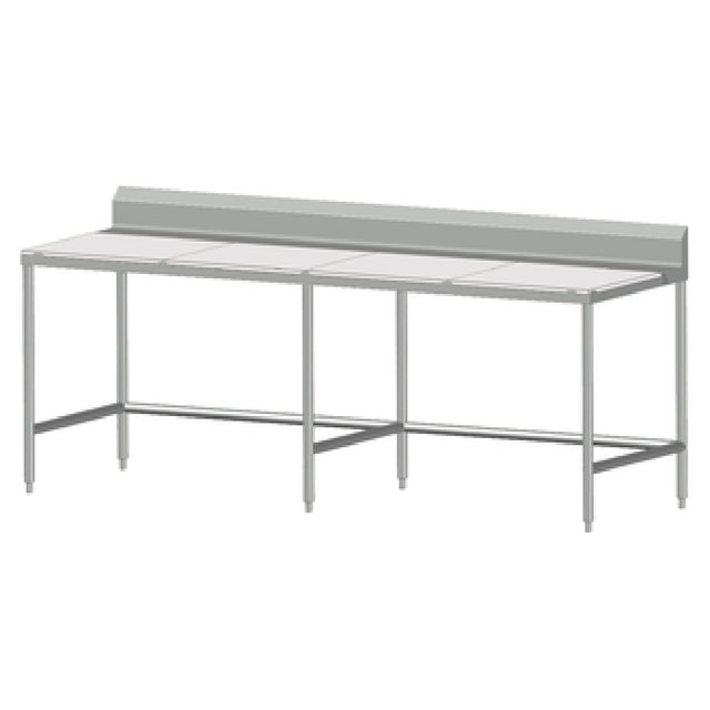 SPG 7MCT-B30 - Universal Stainless Work Table, 84"W X 30"D, 5/8" Poly Top