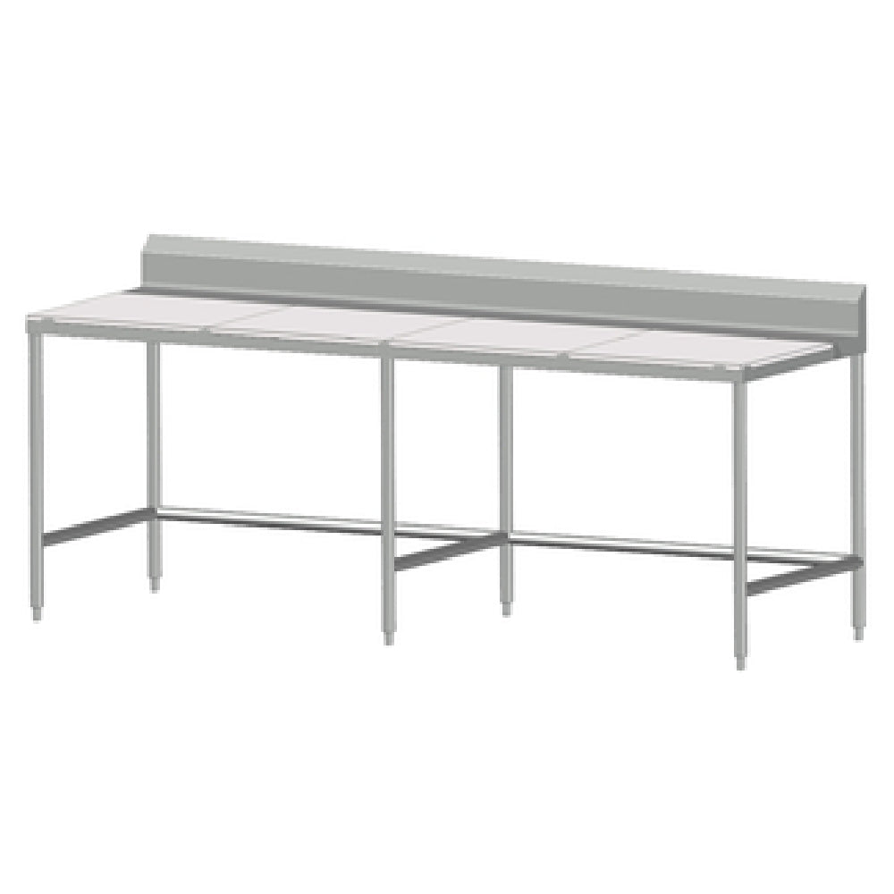 SPG 8MCT-B30 - Universal Stainless Work Table, 96"W X 30"D, 5/8" Poly Top