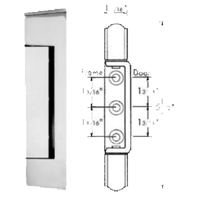 Franklin Machine Products 123-1230 Spring Kit Edge Mount Hinge Includes: Hex Shaft