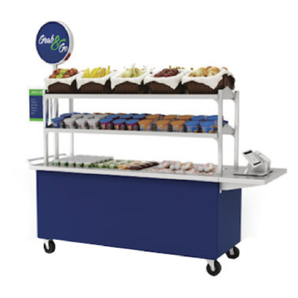 Low Temp Industries HVC-74 High Volume Cart 74-3/8"W X 30"D X 60"H 14 Gauge Stainless Steel Top