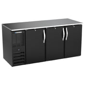 Beverage Air BB72HC-F-B - Refrigerated Food Rated Back Bar Storage Cabinet, Three-section