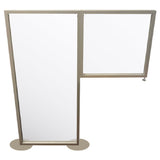 Aarco TWAPC7224 Wrap Around Protection Shield Includes: (1) 24"W X 72"H Floor Panel And (1) 24" X 24"H Desktop Panel