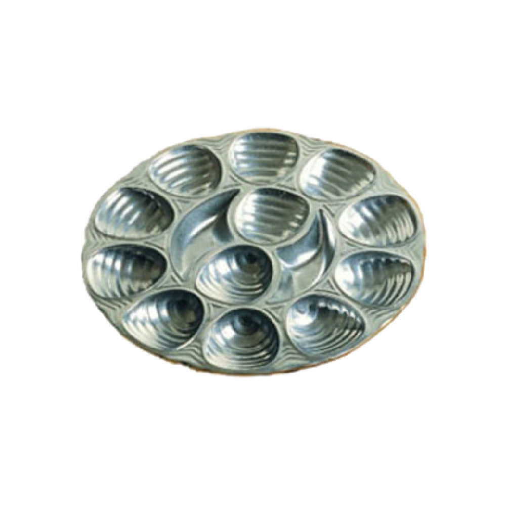 Bon Chef 5022TANGREVISION - Oyster Dish, 11-1/4", 12-hole