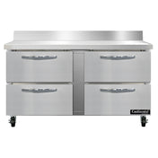 Continental Refrigerator SW60NBS-D Work Top Refrigerator 60"W 17.0 Cu Ft Capacity