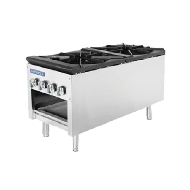 Turbo Air TASP-18-D Radiance Stock Pot Range 18"W X 41.5"D X 24"H (2) 3-ring Burners