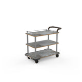 Steelite MGCRNX08GSXX Service Cart 42-1/2"L X 24"W X 36-1/2"H Mixed Materials