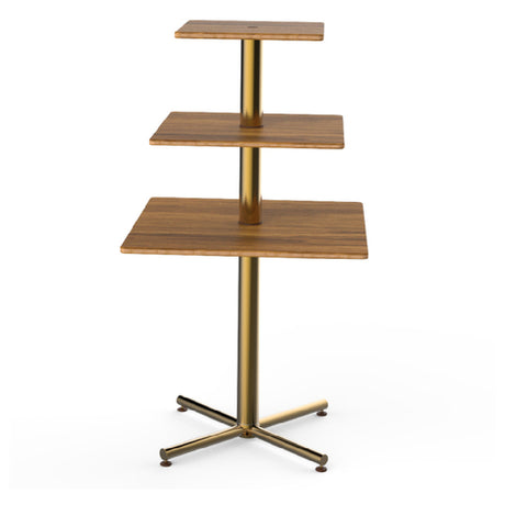 Steelite MGCPPS01BBXX Mogogo Buffet Solutions Polo Display Table 3-tier 30" X 30" X 55"H