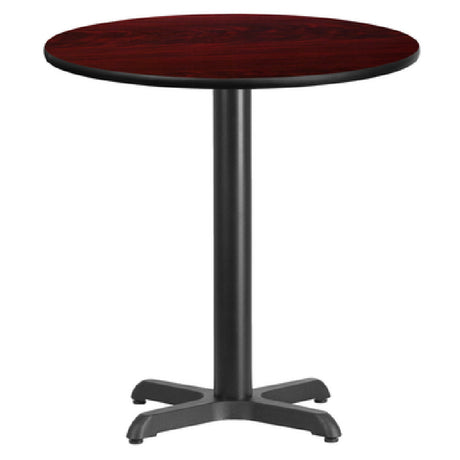 Flash Furniture XU-RD-24-MAHTB-T2222-GG Table 24" Dia. X 31-1/8"H Dining Height