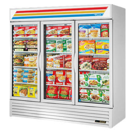 True Refrigeration GDM-72F-HC~TSL01_BL Freezer Merchandiser Three-section