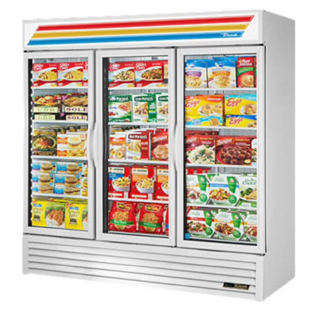 True Refrigeration GDM-72F-LTF-HC~TSL01 Freezer Merchandiser Three-section