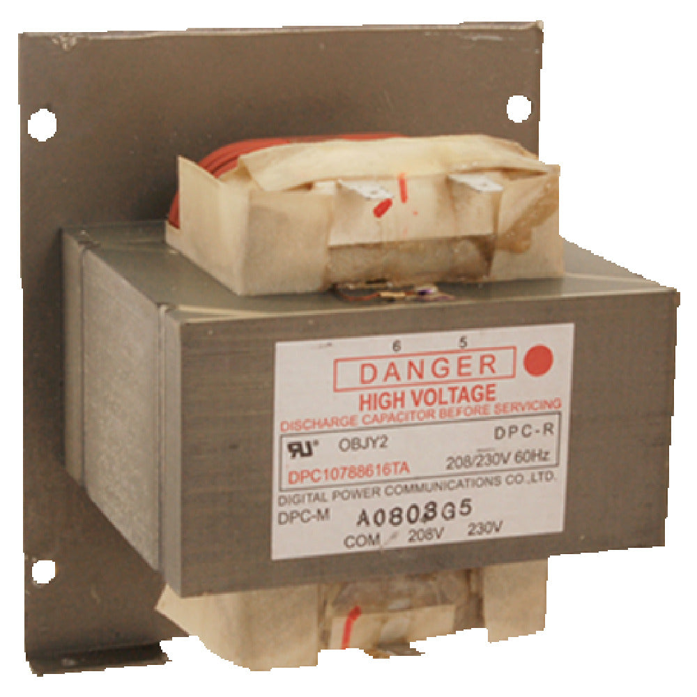 Franklin Machine Products 249-1042 High Voltage Transformer 6-1/8"L X 5-3/16"W X 3-7/8"D 1/4" Tab Terminals