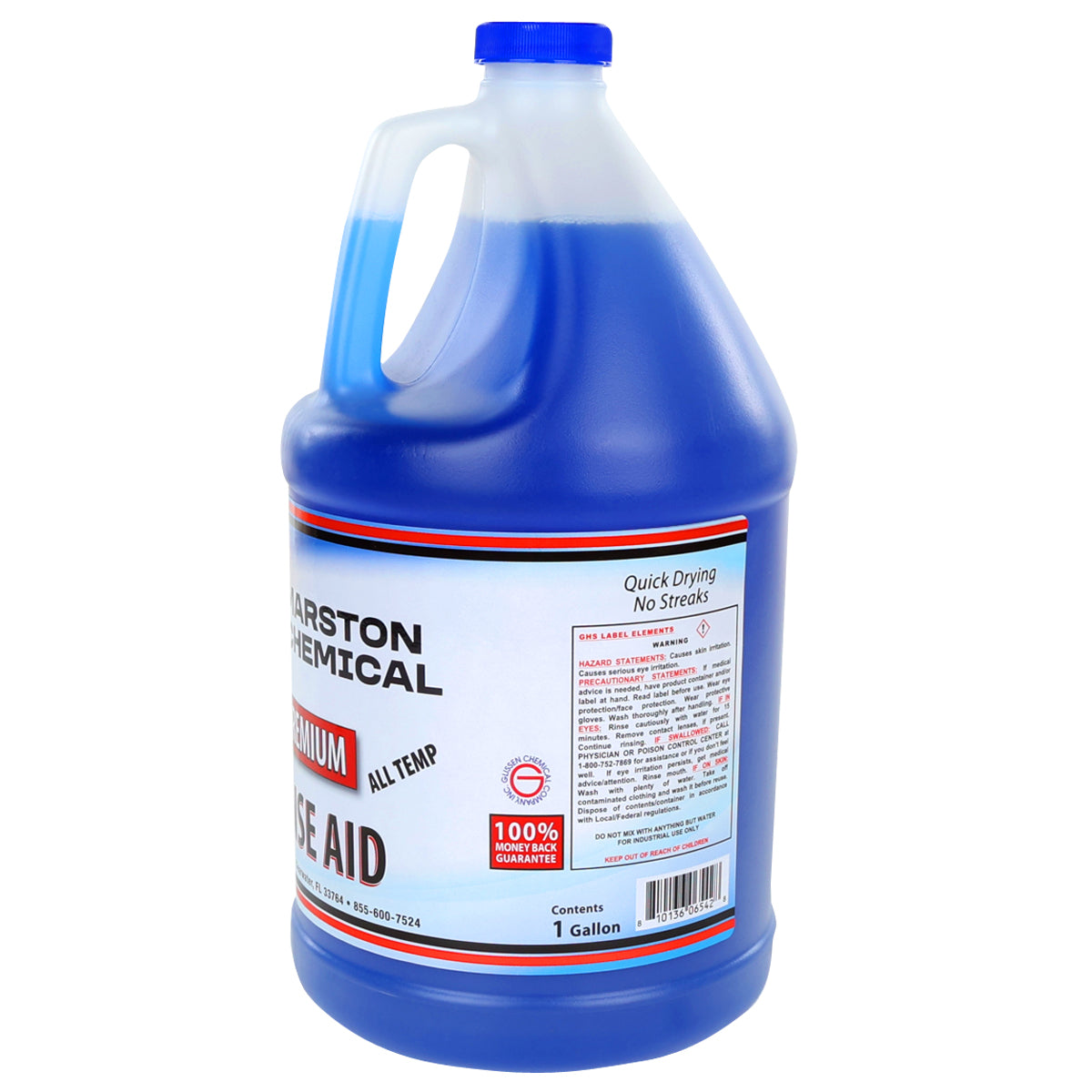 Marston Chemical 300178 Premium Rinse Aid 1 Gal Prevents Spots On Glassware