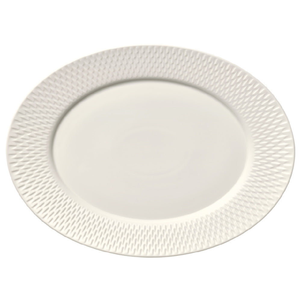 Bauscher Hepp 692088 - Platter, 14.9" X 11.1", Oval With Rim Relief