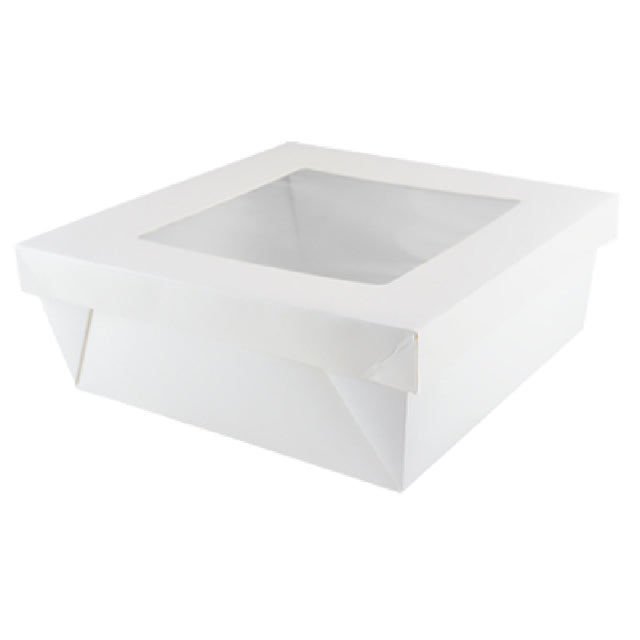 PacknWood 210KRAYWH208 - Kray Take Out Box, 118.3 Oz., Base: 7.9" X 7.9" X 3.2"