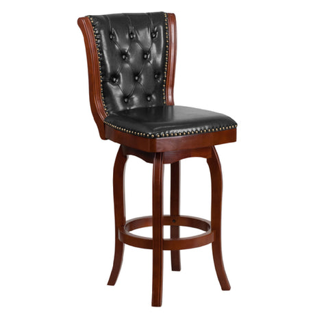 Flash Furniture TA-240130-CHY-GG Swivel Bar Stool 30"H Seat Transitional Style