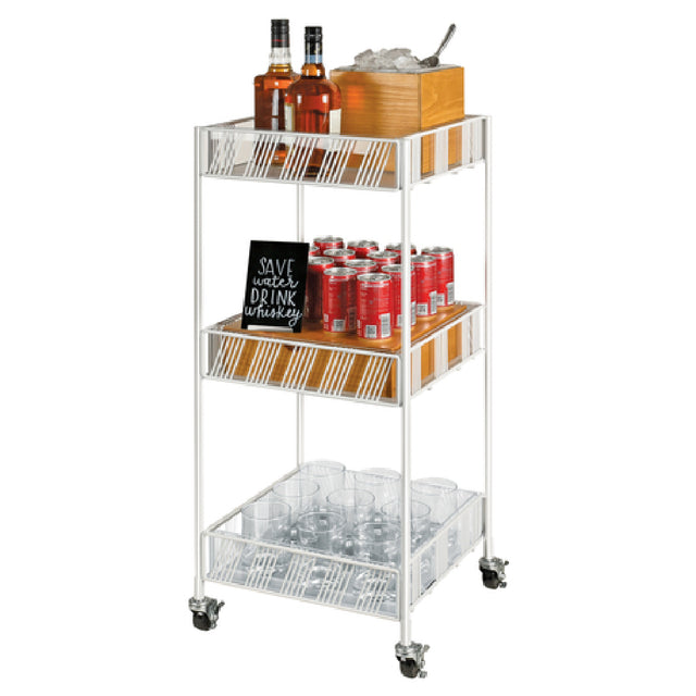 Cal Mil 4111-15 Portland Merchandiser Cart 15"W X 14"D X 35"H 3-tier