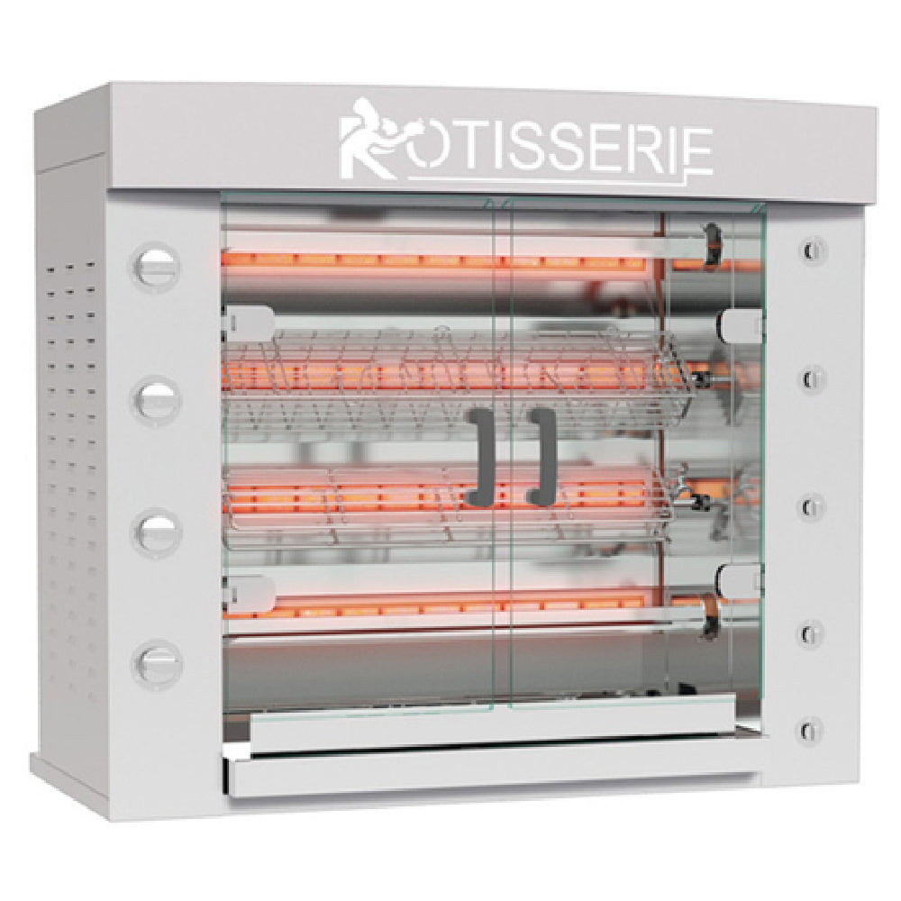 Rotisol FB1160-4G-SS_NAT FlamBoyant Infrared Rotisserie Oven Gas Countertop
