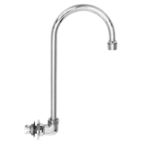 Fisher 47090 Faucet Backsplash Mount Base (no Handle) 6" Rigid/swivel Gooseneck Spout (use Included Star Washer To Make Rigid)