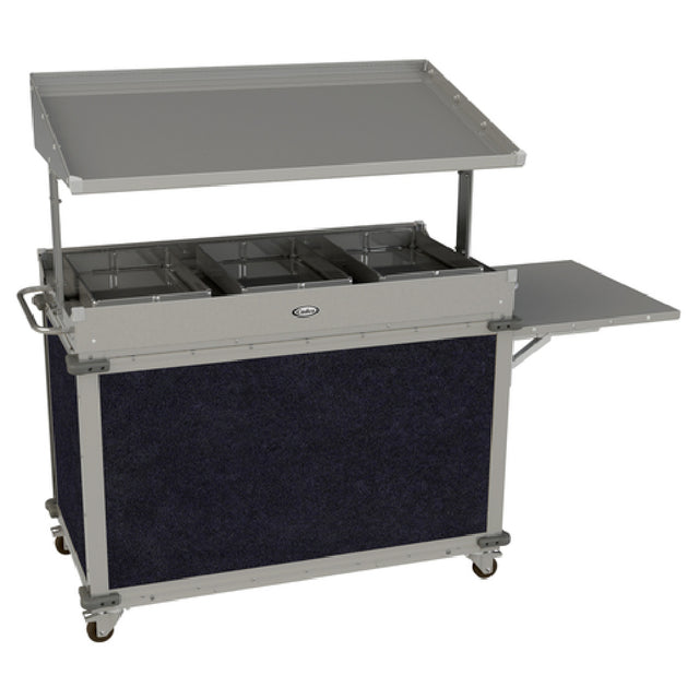 Cadco CBC-GG-B3-L4 MobileServ® Standard Grab & Go Merchandising Cart Large 1-sided Grab & Go Shelf On Top