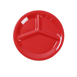 Yanco MS-710RD Milestone Compartment Plate 10" Dia. 3-compartments