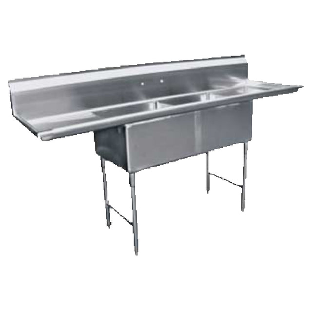 GSW USA SH24242D Sink Two Compartment 96-1/4"W X 30"D X 45"H