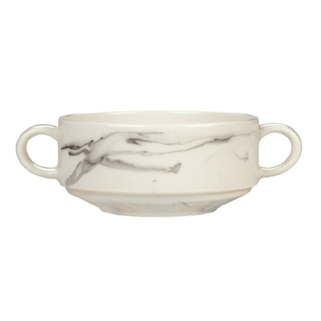 Libbey 999533011 (Formerly Syracuse China) Cream Soup Bowl 5" Dia. 6-1/4"W X 4-1/2"D X 2"H (overall)