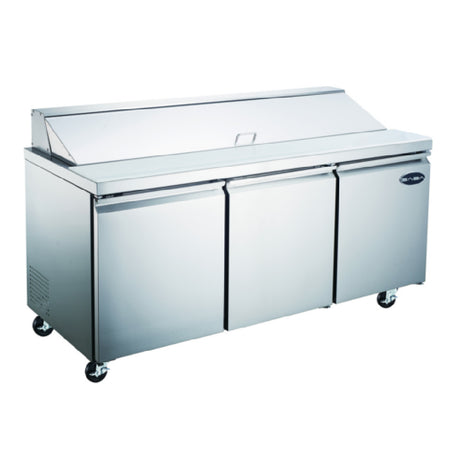 SABA SPS-72-18 Sandwich/Salad Prep Table Three-section 70-3/8" W