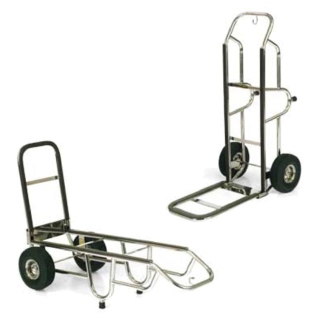 Forbes Industries 1570-B-PS Bellman's Handtruck 23-1/2"L Fold-up Dropnose 1" Polished Stainless Steel Tube