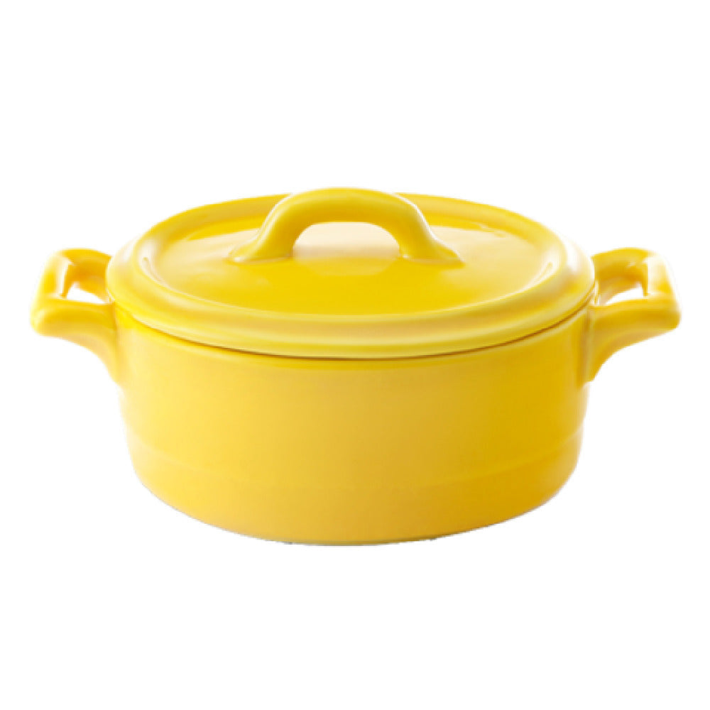 Bon Chef 1600004PYELLOW Cocottes Baker Base 8-1/2 Oz. 5-1/4"