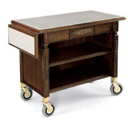 Forbes Industries 5578 Service Cart Wood Veneer 3-sided Cabinet (3) Shelves