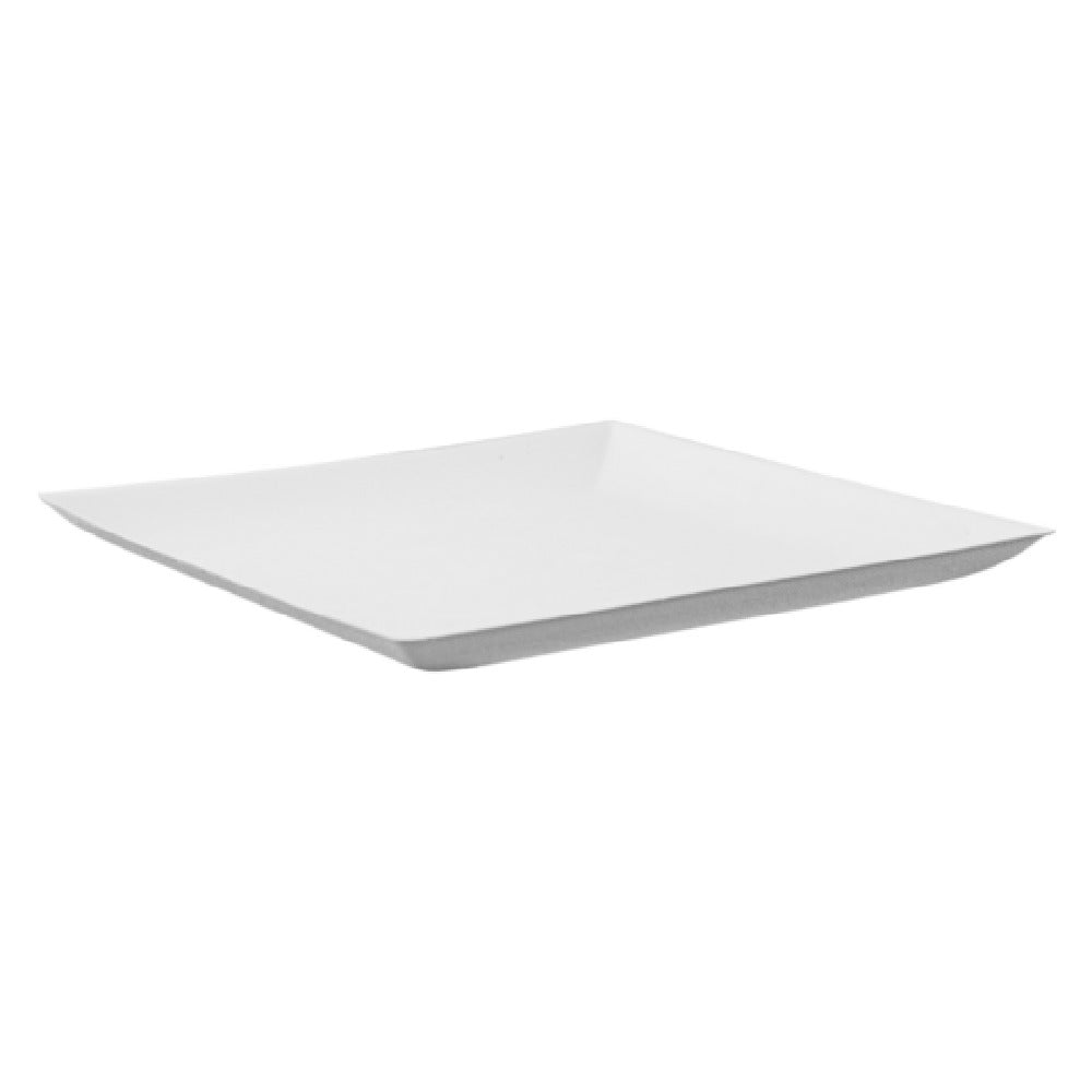 PacknWood 210BCHIC180F - Bio N Chic Sugarcane Plate (No Added PFAs), 7"L X 7"W, White