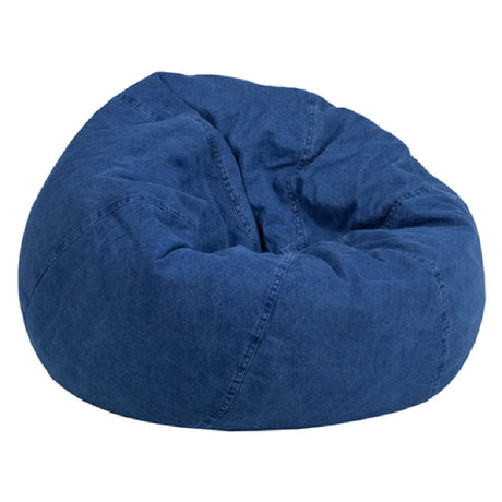 Flash Furniture DG-BEAN-SMALL-DENIM-GG Bean Bag Chair Small Removable Slip Cover