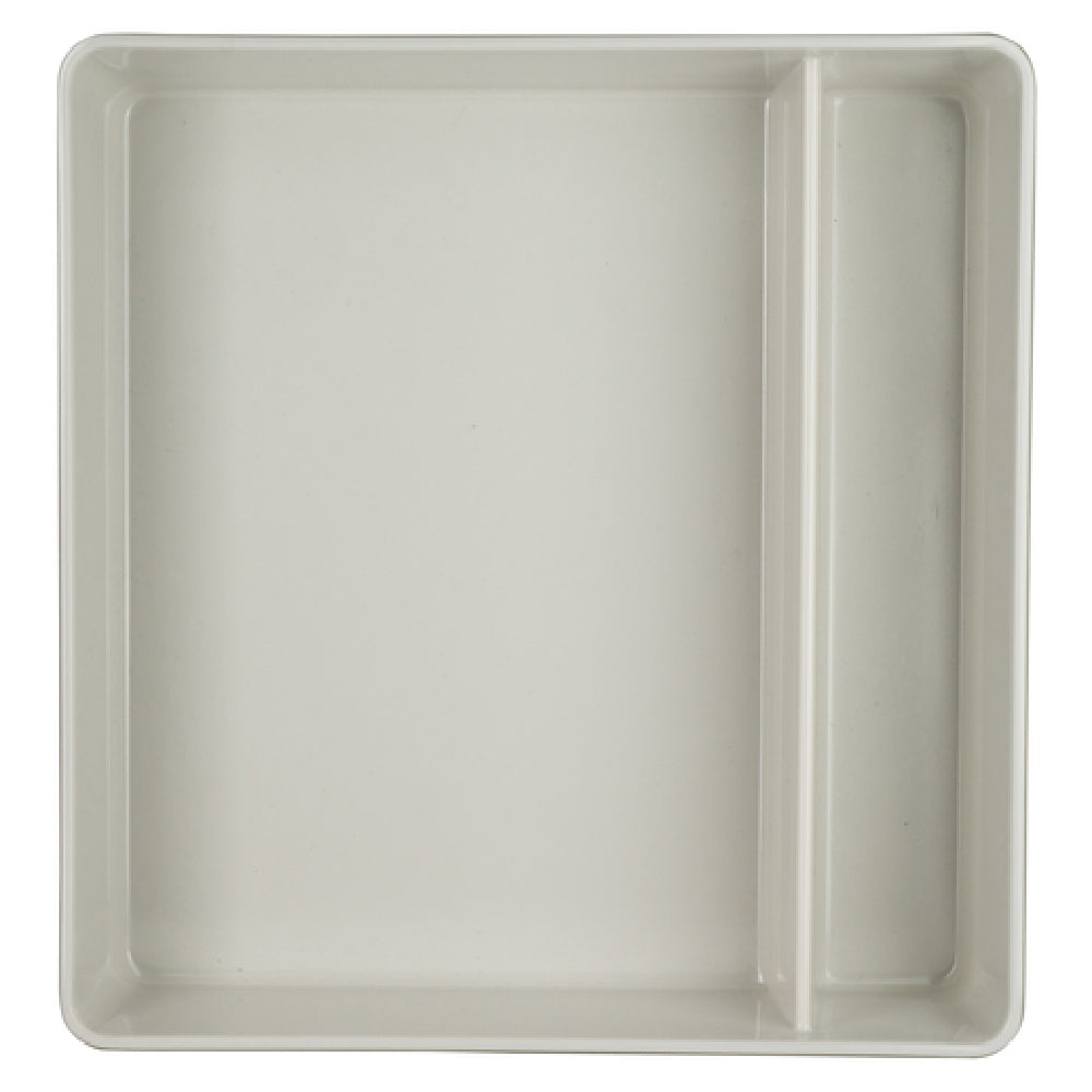 Steelite 7193TM100 Bento Box 10-1/2"L X 10"W X 2-3/4"H Square (2) Compartments