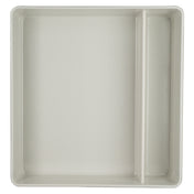 Steelite 7193TM100 Bento Box 10-1/2"L X 10"W X 2-3/4"H Square (2) Compartments