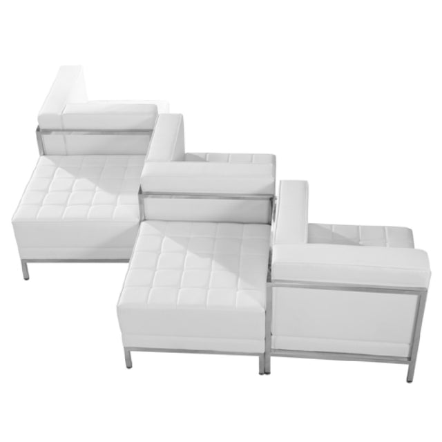 Flash Furniture ZB-IMAG-SET5-WH-GG Hercules Imagination Series Chair & Ottoman Set